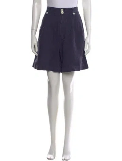 Pre-owned Alex Mill Linen Knee-length Shorts W/ Tags In Blue