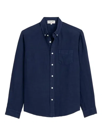 ALEX MILL LINEN LONG-SLEEVE SHIRT