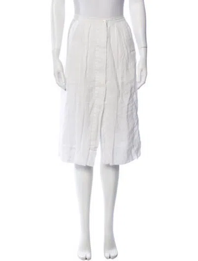 Pre-owned Alex Mill Linen Midi Length Skirt In Neutrals