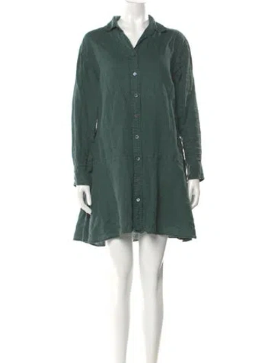 Pre-owned Alex Mill Linen Mini Dress In Green