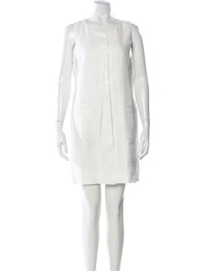 Pre-owned Alex Mill Linen Mini Dress In Neutral