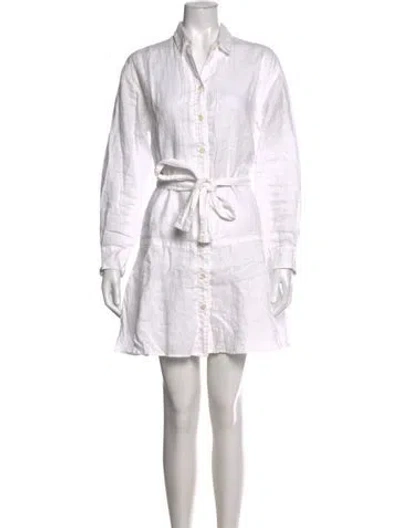 Pre-owned Alex Mill Linen Mini Dress In Neutral