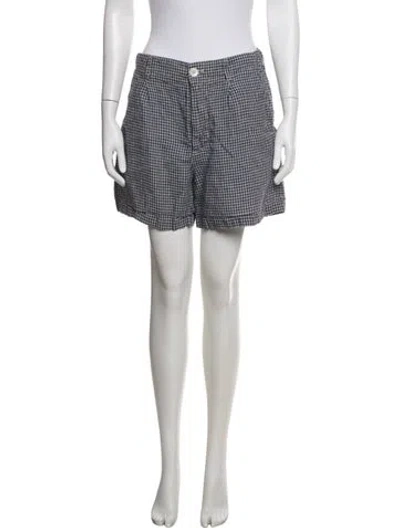 Pre-owned Alex Mill Linen Mini Shorts In Blue