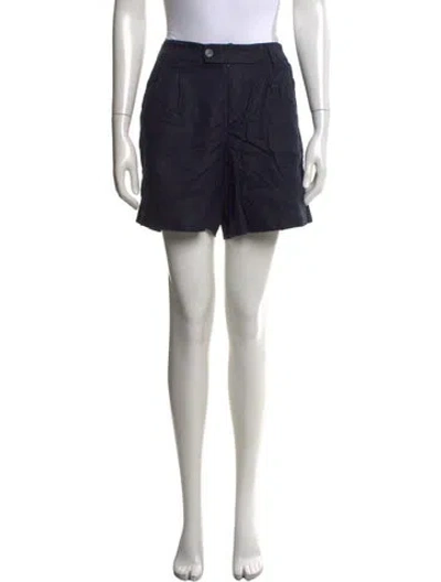 Pre-owned Alex Mill Linen Mini Shorts In Blue
