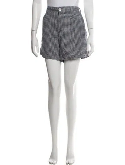 Pre-owned Alex Mill Linen Mini Shorts In Blue