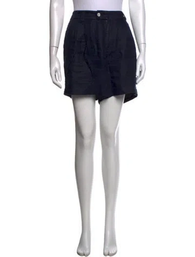 Pre-owned Alex Mill Linen Mini Shorts In Blue