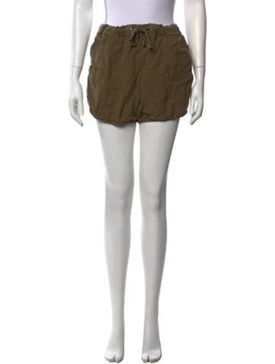 Pre-owned Alex Mill Linen Mini Shorts In Green