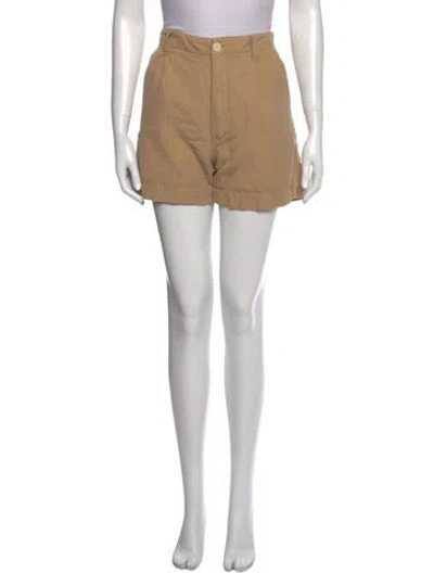 Pre-owned Alex Mill Linen Mini Shorts In Neutral