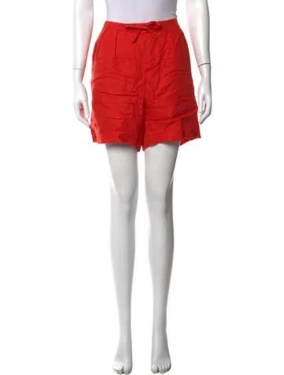 Pre-owned Alex Mill Linen Mini Shorts In Orange