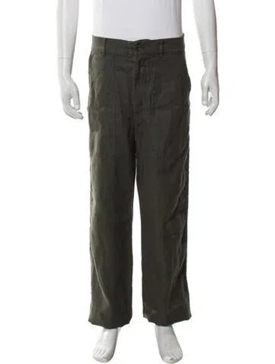 Pre-owned Alex Mill Linen Pants In Green