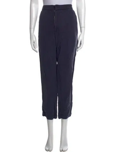 Pre-owned Alex Mill Linen Straight Leg Pants In Blue