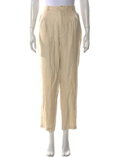 Pre-owned Alex Mill Linen Straight Leg Pants In Neutral