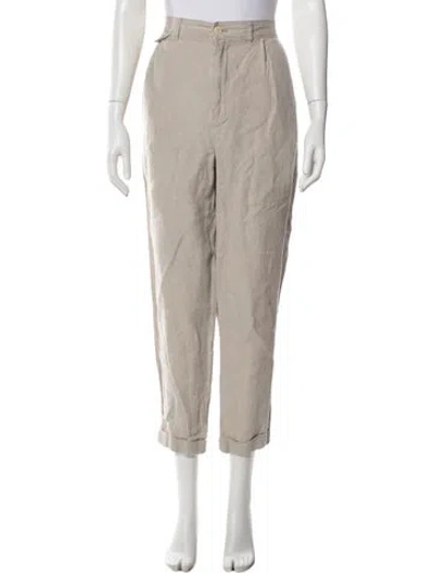 Pre-owned Alex Mill Linen Straight Leg Pants In Neutral