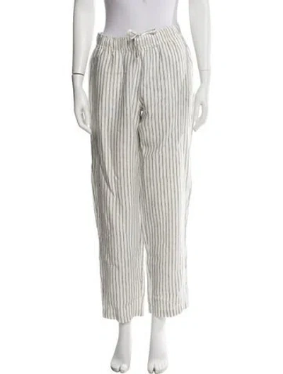 Pre-owned Alex Mill Linen Striped Sweatpants In Neutral