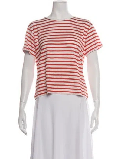 Pre-owned Alex Mill Linen Striped T-shirt In Multicolor