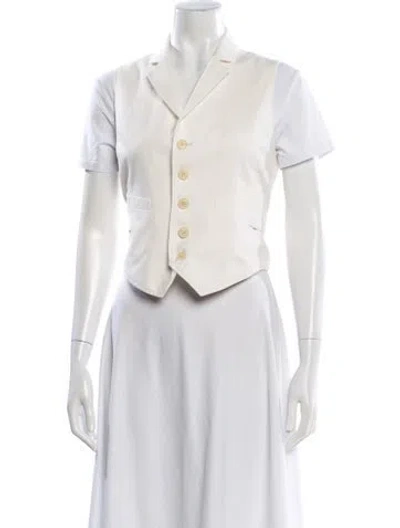 Pre-owned Alex Mill Linen Vest In Neutral