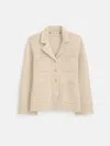 Alex Mill London Merino Wool Blend Sweater Jacket In Neutral
