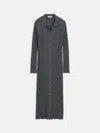 Alex Mill Long Sleeve Alice Ribbed Dress In Medium Heather Grey
