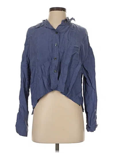 Pre-owned Alex Mill Long Sleeve Blouse In Blue