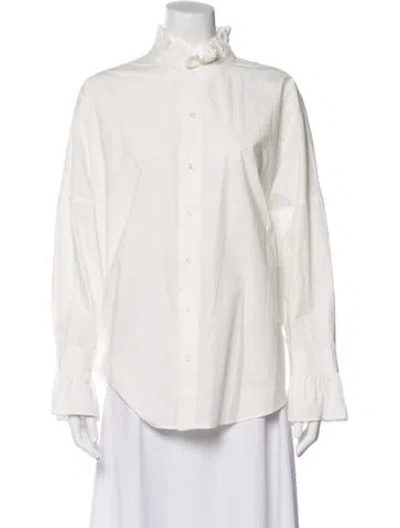 Pre-owned Alex Mill Long Sleeve Blouse In Gray