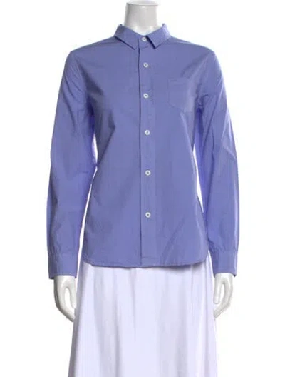 Pre-owned Alex Mill Long Sleeve Button-up Top In Blue