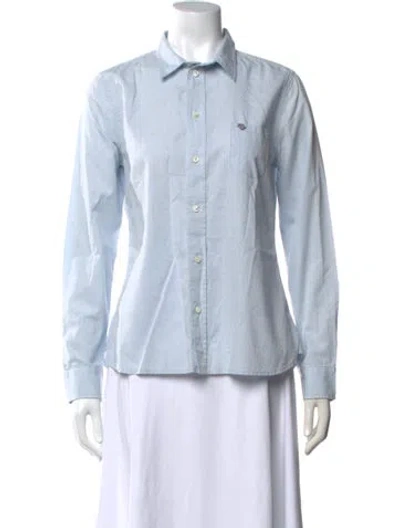 Pre-owned Alex Mill Long Sleeve Button-up Top In Blue