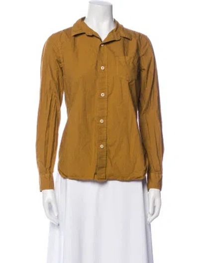 Pre-owned Alex Mill Long Sleeve Button-up Top In Neutral