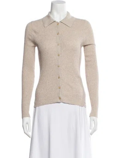 Pre-owned Alex Mill Long Sleeve Button-up Top In Neutral