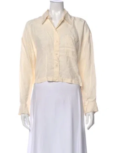 Pre-owned Alex Mill Long Sleeve Button-up Top In Neutral