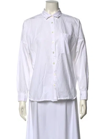 Pre-owned Alex Mill Long Sleeve Button-up Top In White