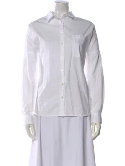 Pre-owned Alex Mill Long Sleeve Button-up Top In White
