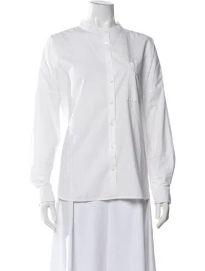 Pre-owned Alex Mill Long Sleeve Button-up Top In White