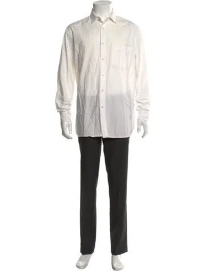 Pre-owned Alex Mill Long Sleeve Dress Shirt In White