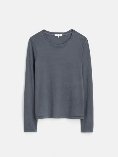 Alex Mill Long-sleeve Prospect Tee In Charcoal