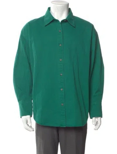 Pre-owned Alex Mill Long Sleeve Shirt In Green