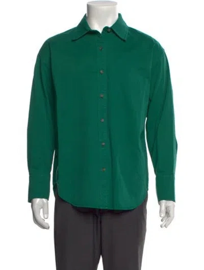 Pre-owned Alex Mill Long Sleeve Shirt In Green