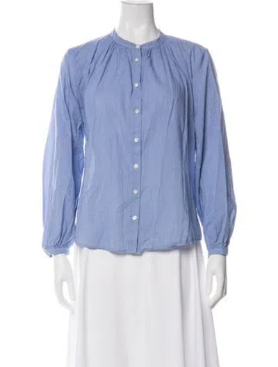 Pre-owned Alex Mill Long Sleeve Top In Blue