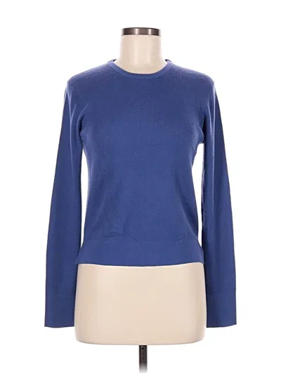 Pre-owned Alex Mill Long Sleeve Top Blue Crew Neck Tops