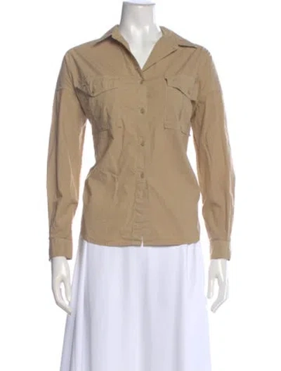 Pre-owned Alex Mill Long Sleeve Top In Neutral