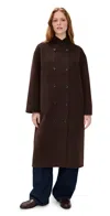 Alex Mill Long Sophia Coat Chocolate In Brown
