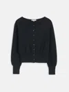 Alex Mill Louisa Cardigan In Cotton Cashmere In Black