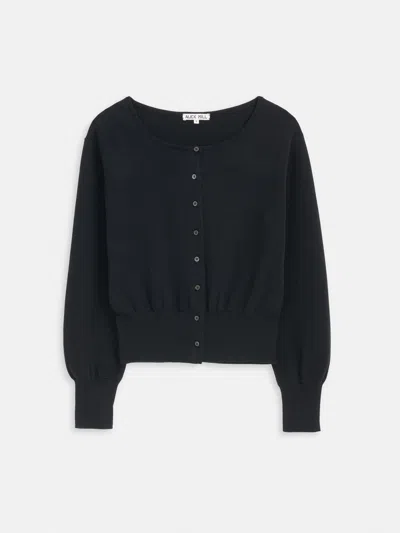 Alex Mill Louisa Cardigan In Cotton Cashmere In Black