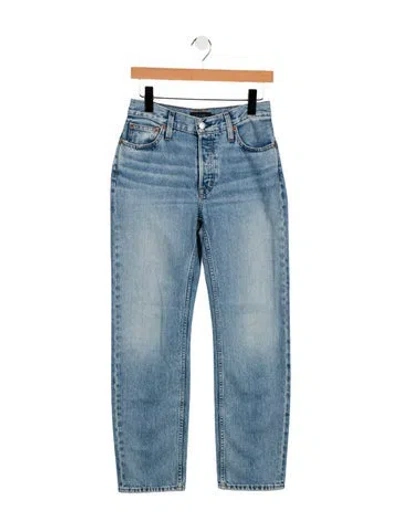 Pre-owned Alex Mill Low-rise Straight Leg Jeans In Blue
