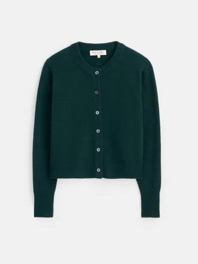 Alex Mill Lucie Cardigan In Cashmere In Cypress Green