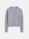 Alex Mill Lucie Cardigan In Cashmere In Icy Grey