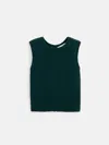 Alex Mill Lucie Vest In Cashmere In Cypress Green