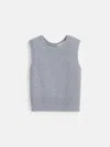 Alex Mill Lucie Vest In Cashmere In Icy Grey
