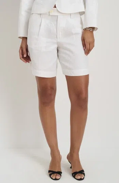 ALEX MILL ALEX MILL LUNA PLEATED LINEN SHORTS