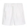 Alex Mill Luna Pleated Short In Linen In White