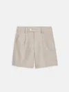 Alex Mill Luna Pleated Short In Flax In Neutral